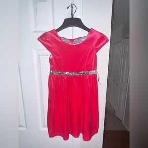 George Girls Size Medium 7-8 Pink Posey Bow Back Sleeveless Dress NWT